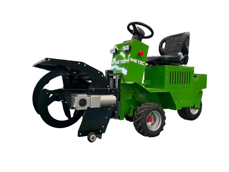 Electric auger feed pusher 